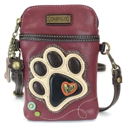 , Ivory Paw Print Cell Phone Crossbody-Chala Clearance