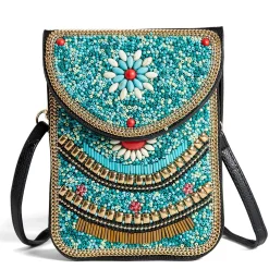 , Artisan Beaded Crossbody-Coco & Carmen Clearance