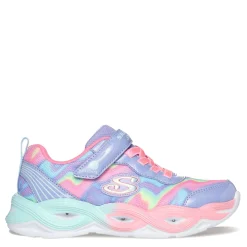 Girl's , S-Lights: Twisty Glow - Sorbet Swirl Sneaker - Little Kid-Skechers Best