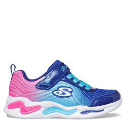 Girl's , S-Lights: Wavy Beams - Ombre Express Sneaker - Little Kid-Skechers Best