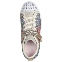 Girl's , Twinkle Toes: Twinkle Sparks - Sequin Flash Sneaker - Little Kid-Skechers Clearance
