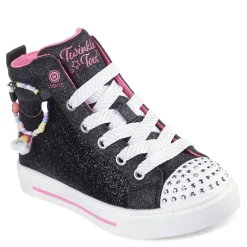 Girl's , Twinkle Toes: Twinkle Sparks - Charm Bestie High Top Sneaker - Little Kid-Skechers New