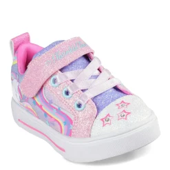 Girl's , Twinkle Toes: Twinkle Sparks - Whimsical Shimmer Sneaker - Toddler-Skechers Sale