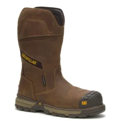 Men's , Excavator Superlite Pull-On Waterproof Carbon Composite Toe Work Boot-Caterpillar Best