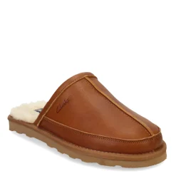 Men's , Leather Scuff Slipper-Clarks Discount