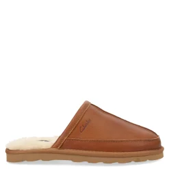 Men's , Leather Scuff Slipper-Clarks Discount
