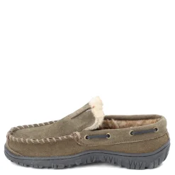 Men's Clarks, Venetian Moccasin Slipper-Green Market Services Co Inc Outlet