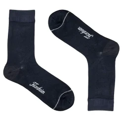 Men's , Bamboo Flat Crew Dress Socks - One Pair-Florsheim Clearance