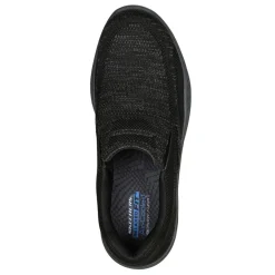 Men's , Relaxed Fit: Cohagen - Knit Walk Sneaker - Extra Wide Width-Skechers