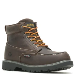 Men's Boots, Floorhand Moc Toe 6 inch Waterproof Work Boot-Wolverine New