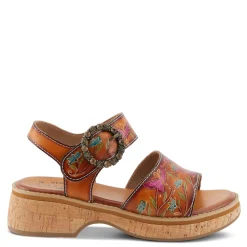 New L Artiste Women's L'Artiste By Spring Step Kenna Sandal Camel Multi
