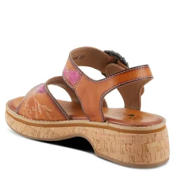 New L Artiste Women's L'Artiste By Spring Step Kenna Sandal Camel Multi