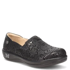 Outlet Alegria Women's , Keli Professional Clog Black Embossed Paisley