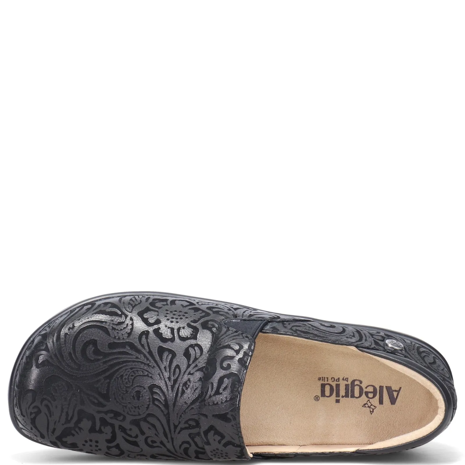 Outlet Alegria Women's , Keli Professional Clog Black Embossed Paisley