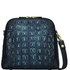 Women's , Croc Embossed Zip Around Travel Organizer-Anuschka New