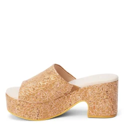 Outlet Matisse Women's Beach By , Terry Sandal Rose Gold Cork