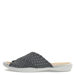 Outlet Bernie Mev Women's , Bon Bon Sandal Black Shimmer Fabric