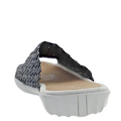 Outlet Bernie Mev Women's , Bon Bon Sandal Black Shimmer Fabric