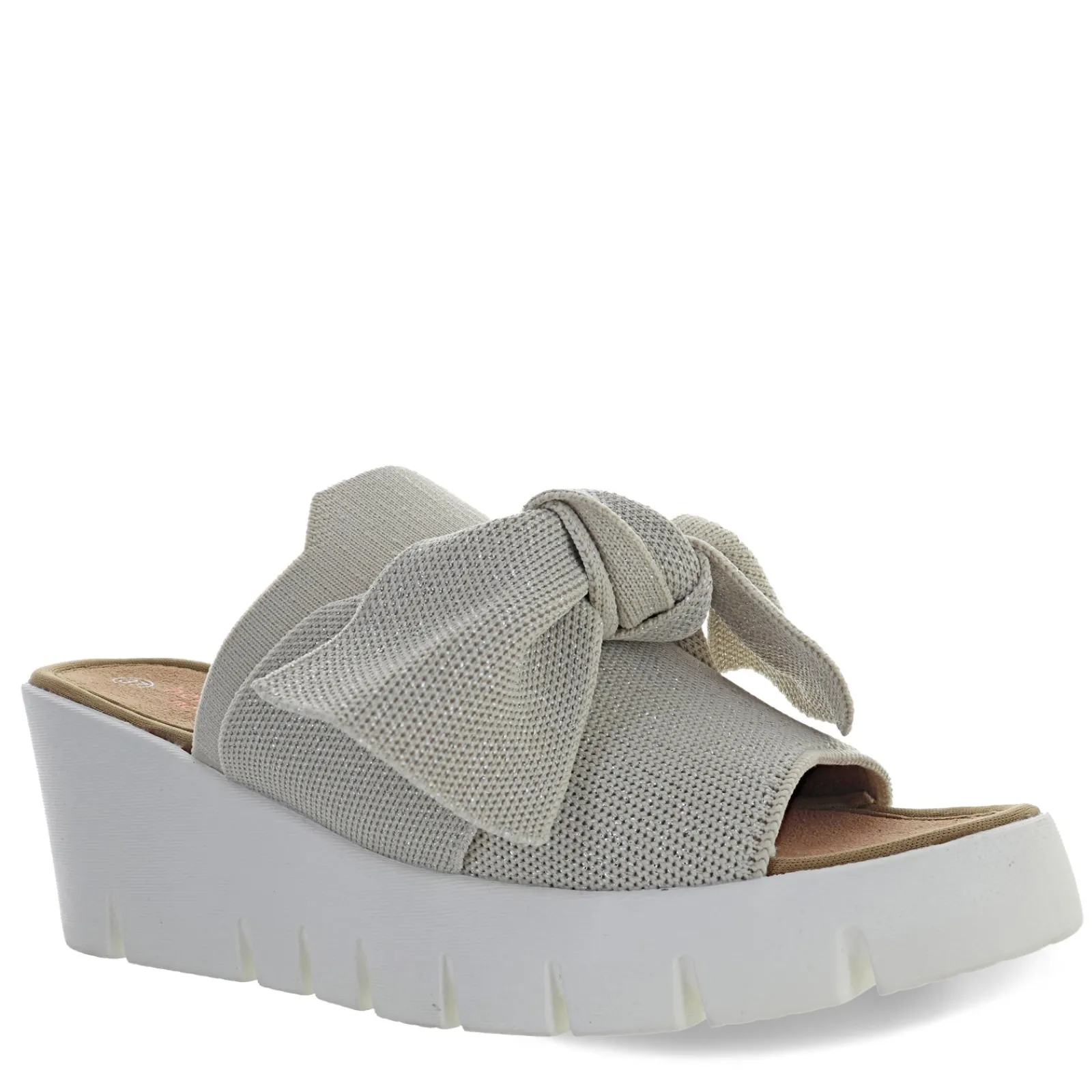 Bernie Mev Women's , Venti Freesia Sandal Nude Silver