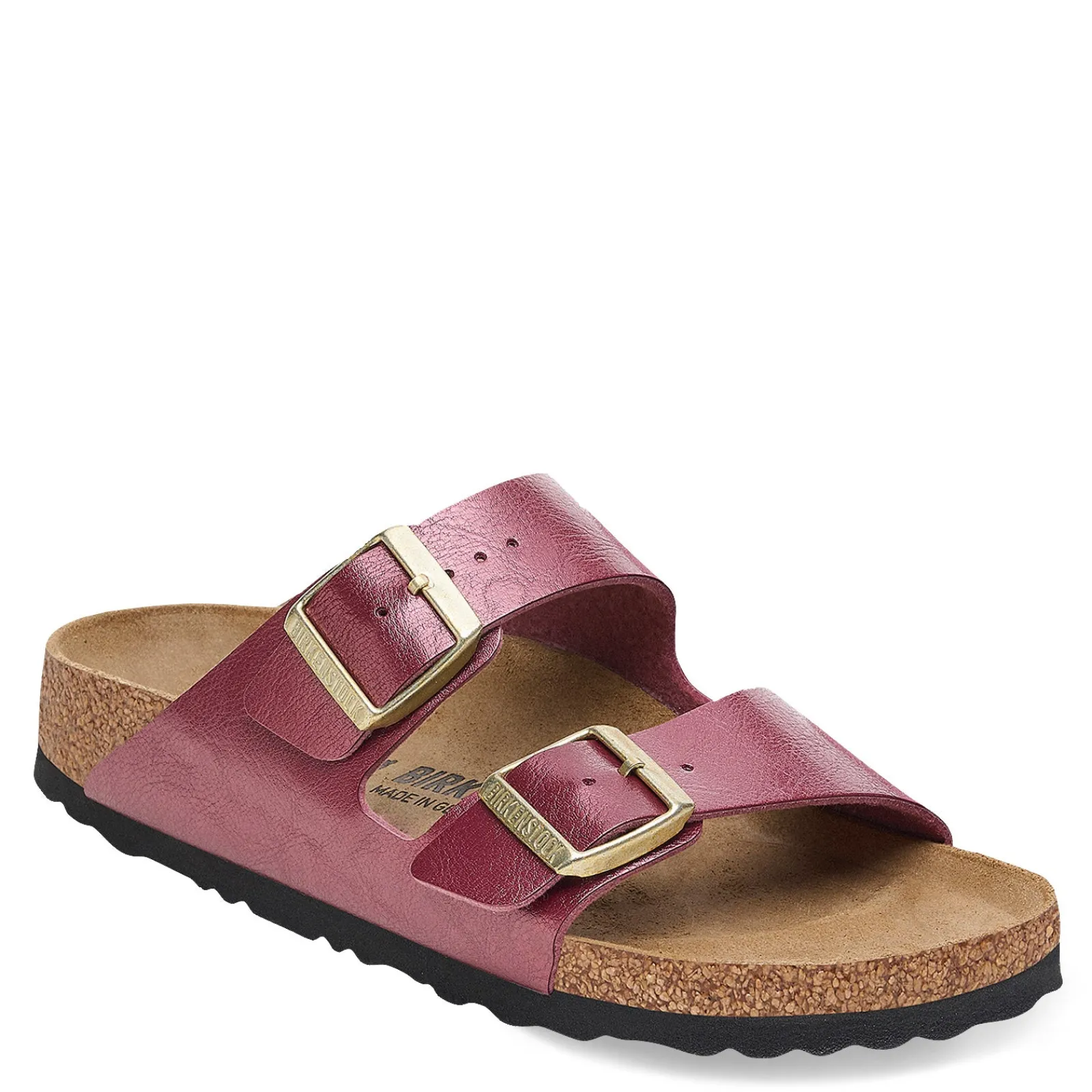 Hot Birkenstock Women's , Arizona Birko-Flor Sandals - Narrow Fit Berry Crush
