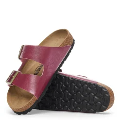 Hot Birkenstock Women's , Arizona Birko-Flor Sandals - Narrow Fit Berry Crush
