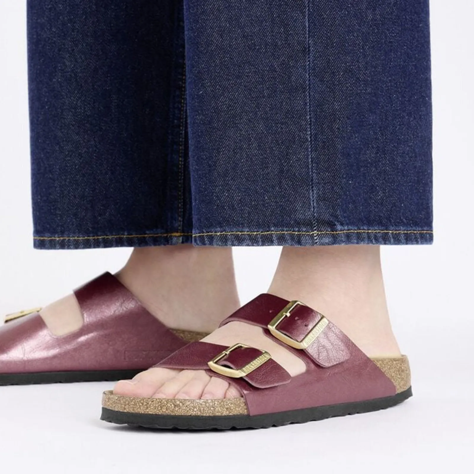 Hot Birkenstock Women's , Arizona Birko-Flor Sandals - Narrow Fit Berry Crush