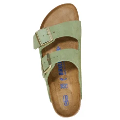 Sale Birkenstock Women's , Arizona Soft Footbed Sandal - Narrow Fit Green Tea