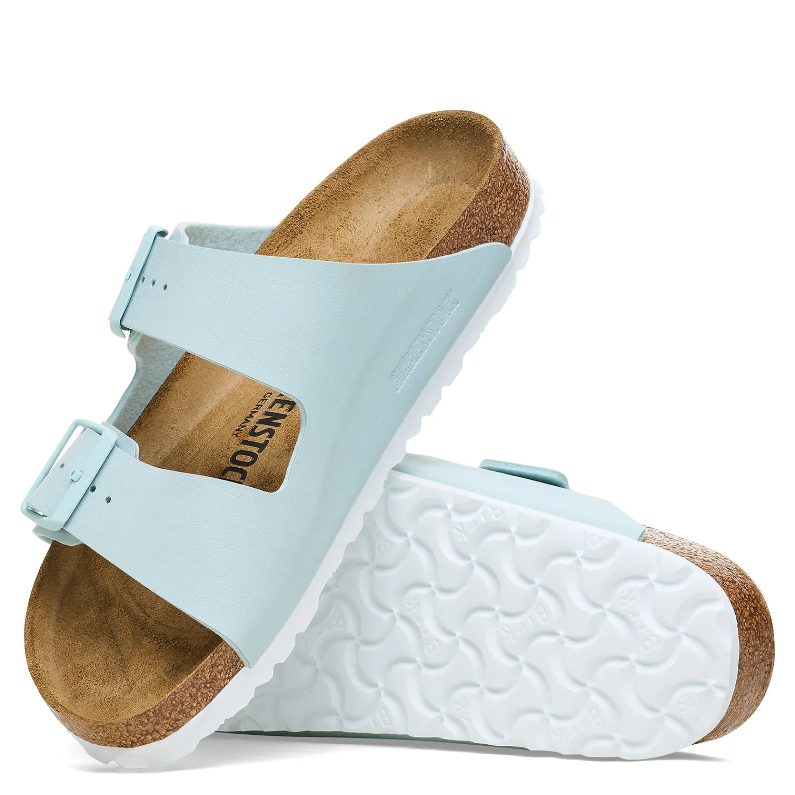 Hot Birkenstock Women's , Arizona Slide Sandal - Narrow Fit Surf Green