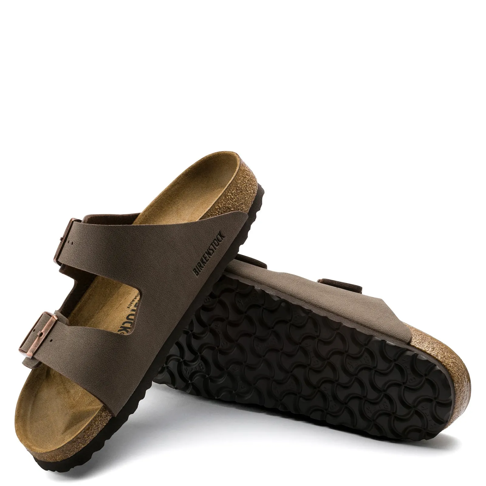 Birkenstock Women's , Arizona Birkibuc Sandals - Narrow Fit Mocha Birkibuc