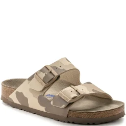 Birkenstock Women's , Arizona Slide Sandal - Narrow Width Grey Camo