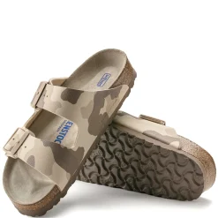 Birkenstock Women's , Arizona Slide Sandal - Narrow Width Grey Camo