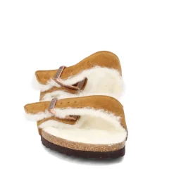 Discount Birkenstock Women's , Arizona Shearling Lined Sandal - Narrow Width Mink