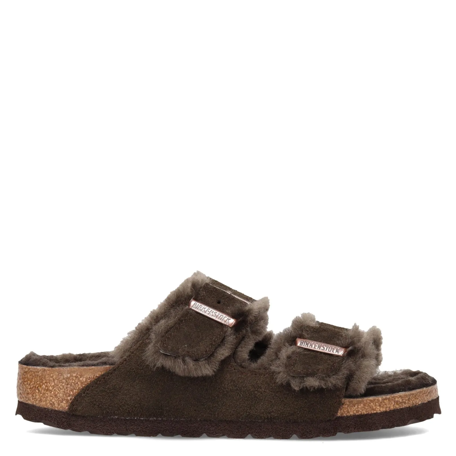 Birkenstock Women's , Arizona Shearling Lined Sandal - Narrow Width Mocha