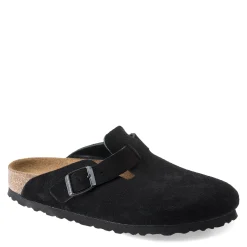 Birkenstock Women's , Boston Soft Footbed Clog Black Suede