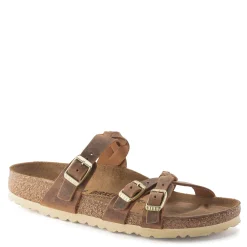 Clearance Birkenstock Women's , Franca Braid Sandal - Regular Width Cognac