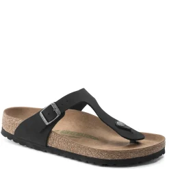 Discount Birkenstock Women's , Gizeh Birko-Flor Sandal - Regular Width Black