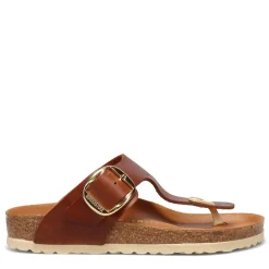 Sale Birkenstock Women's , Gizeh Big Buckle Sandal - Regular Width Cognac