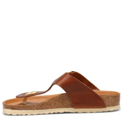 Sale Birkenstock Women's , Gizeh Big Buckle Sandal - Regular Width Cognac