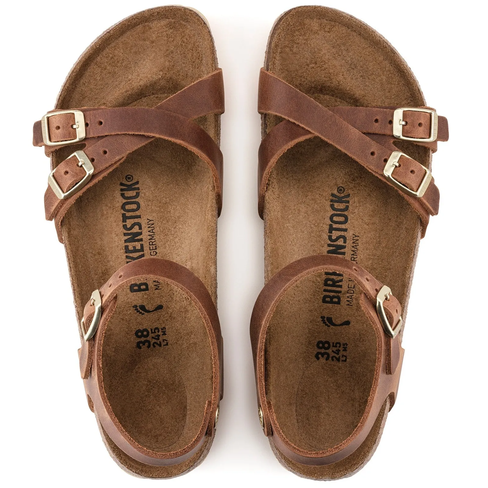 Birkenstock Women's , Kumba Sandal - Regular Width Cognac