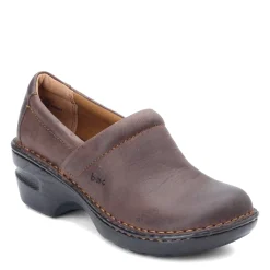 Hot b.o.c Women's , Peggy Clog Brown Oiled