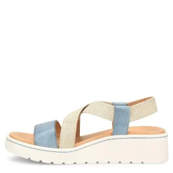 Born Women's , Kasady Sandal Blue Beige