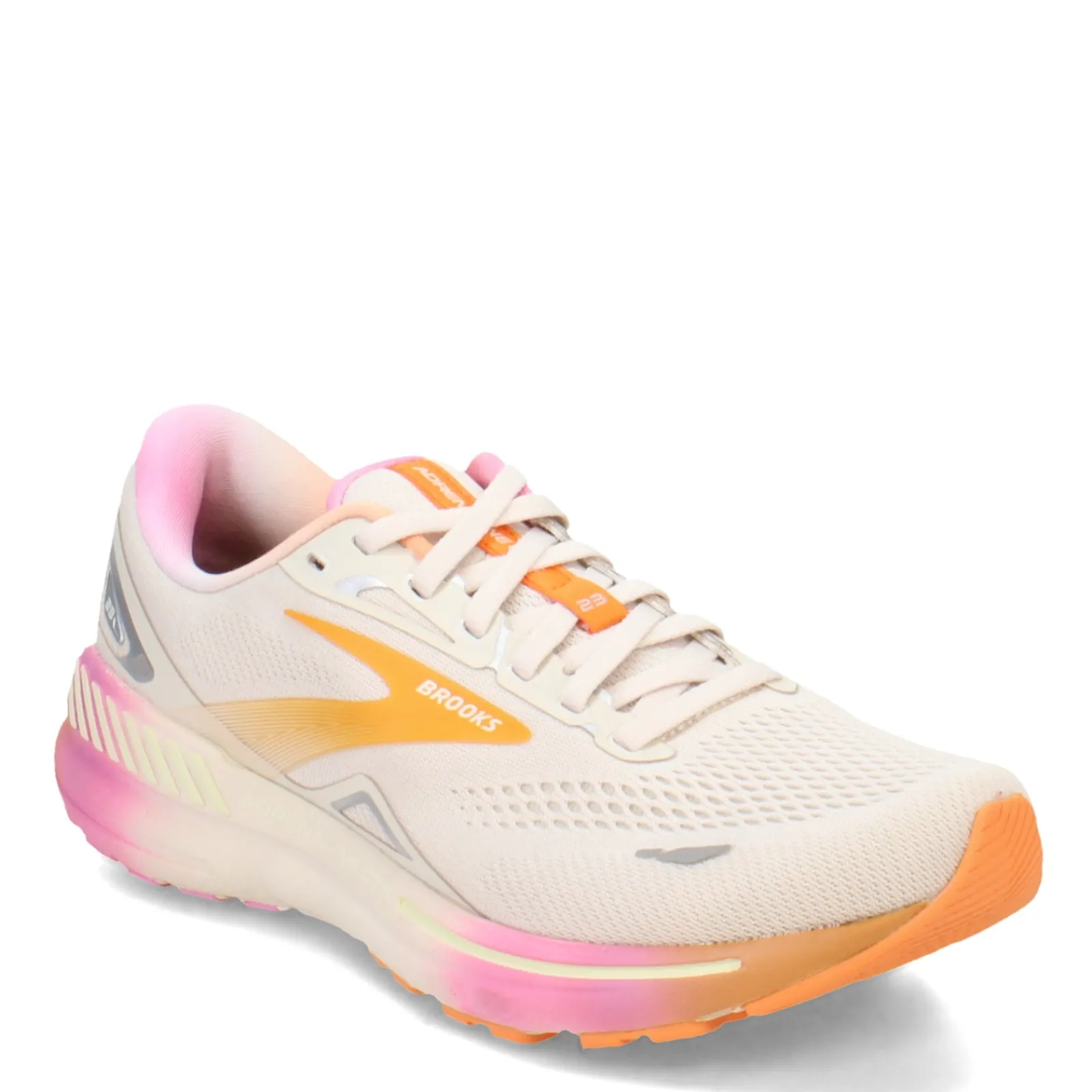Sale Brooks Women's , Adrenaline GTS 23 Running Shoe White Sand/Sunset/Fuchsia