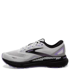 Online Brooks Women's , Adrenaline GTS 23 Running Shoe - Wide Width Grey/Purple/Black