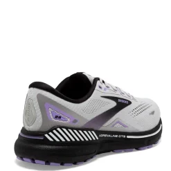 Clearance Brooks Women's , Adrenaline GTS 23 Running Shoe Grey/Black/Purple