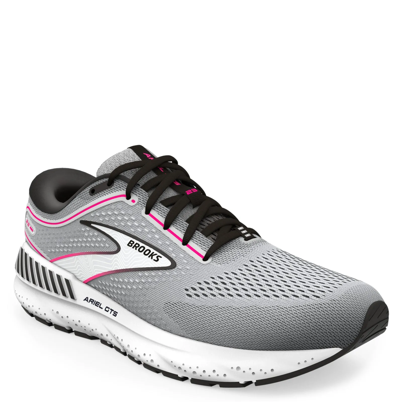 Best Brooks Women's , Ariel GTS 23 Running Shoe Grey/Black/Pink