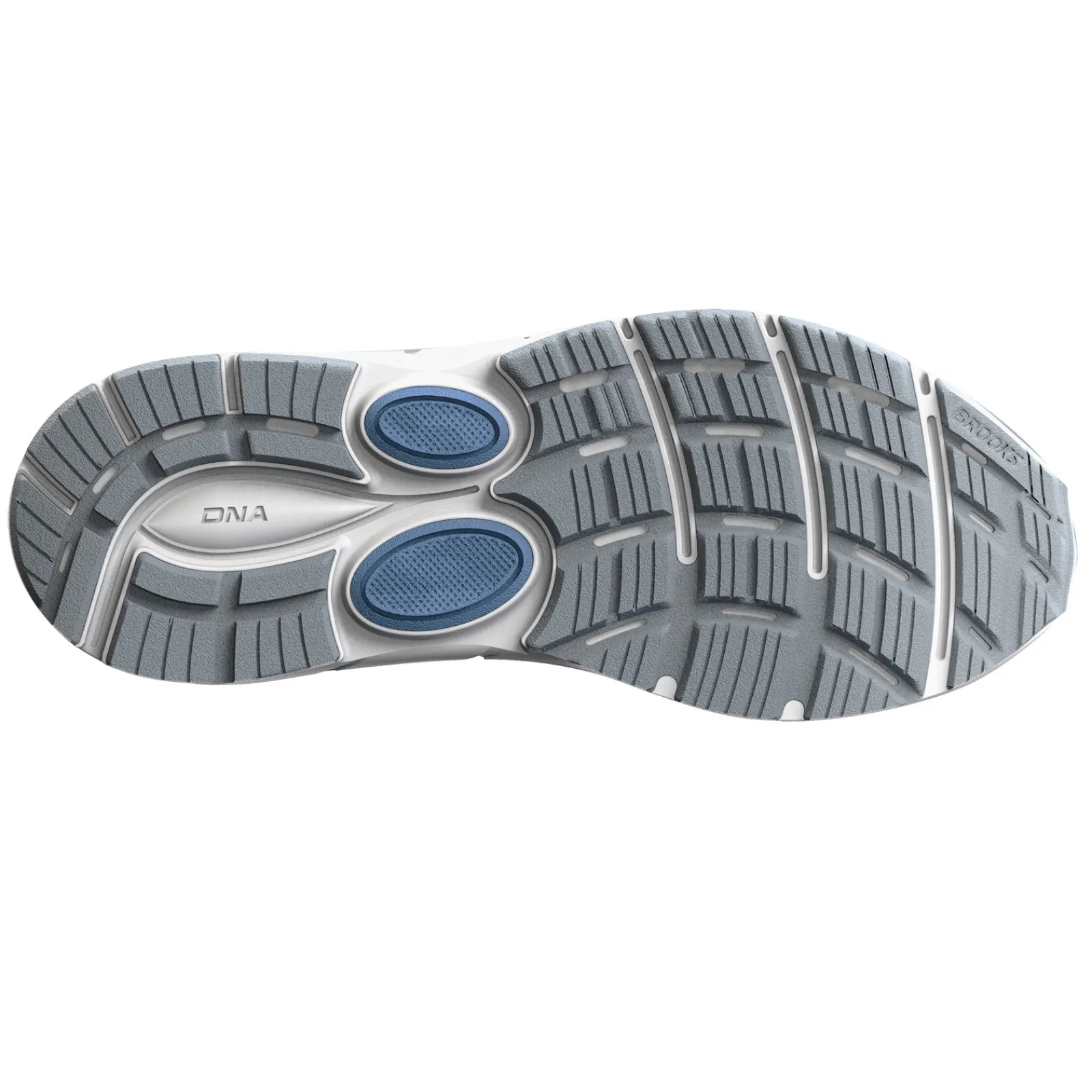 Brooks Women's , Dyad 11 Running Shoe Grey/White/Blue