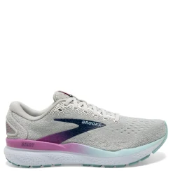New Brooks Women's , Ghost 16 Running Shoe White/Grey/Estate Blue