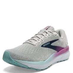 New Brooks Women's , Ghost 16 Running Shoe White/Grey/Estate Blue