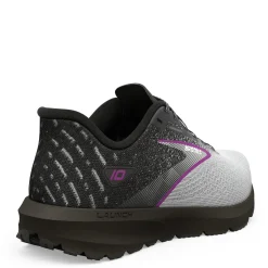 Discount Brooks Women's , Launch 10 Running Shoe - Wide Width Black/White/Violet