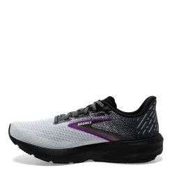 New Brooks Women's , Launch 10 Running Shoe Black/White/Violet